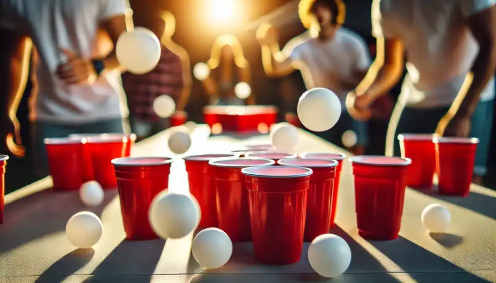 billede af beerpong bolde