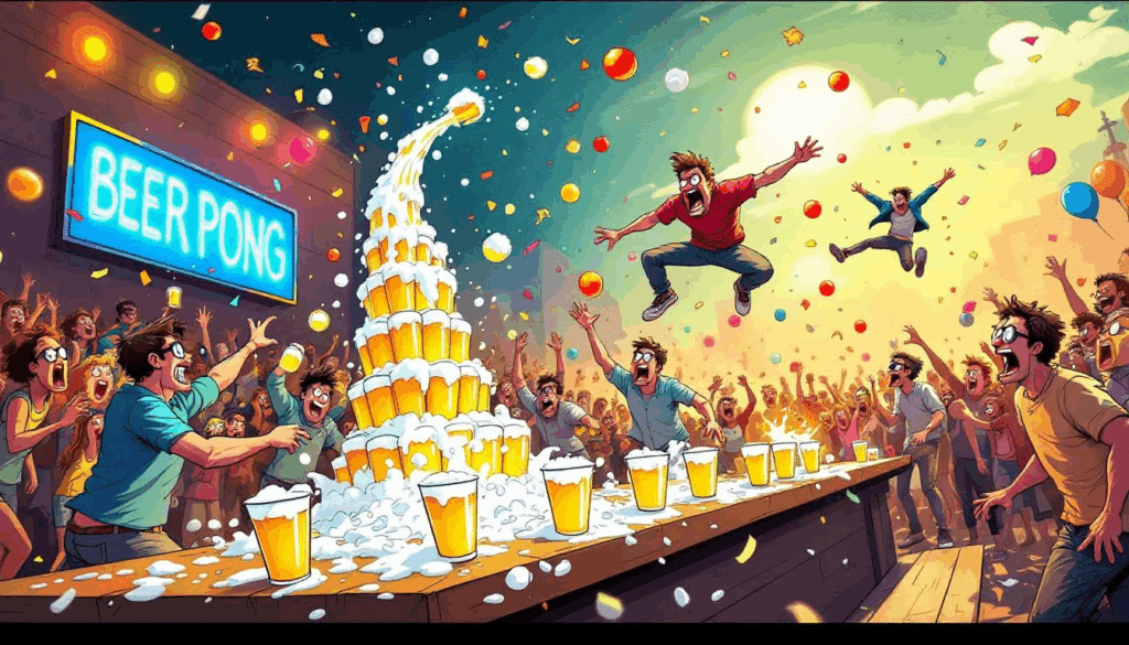 Tips til at mestre beer pong med konsekvenser.